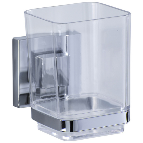 WENKO Zahnputzbecher Vacuum-Loc Quadro, (1-St)