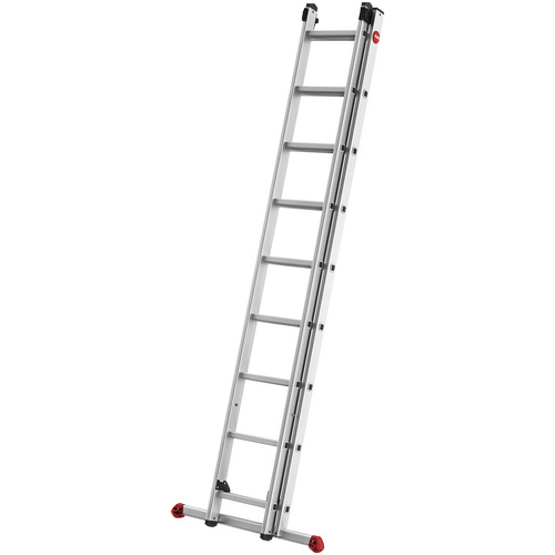 Hailo Anlegeleiter S80 ProfiStep duo, Aluminium-Schiebeleiter 2-teilig