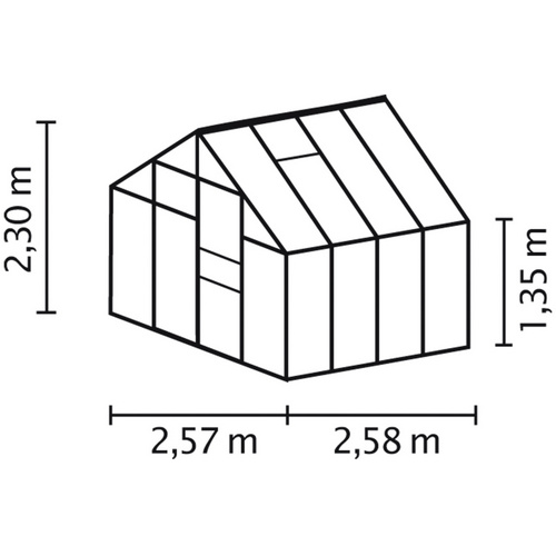 VITAVIA Gewächshaus »Merkur«, 6,7 m²...