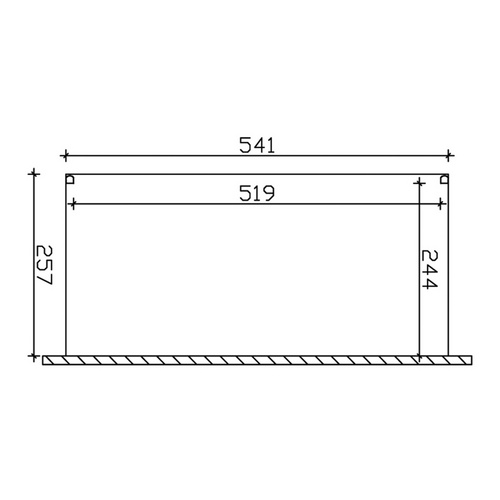 Thumbnail - SKANHOLZ Terrassenüberdachung »Genua«, Breite: 541 cm, Dach: Polycarbonat (PC), weiß - weiss