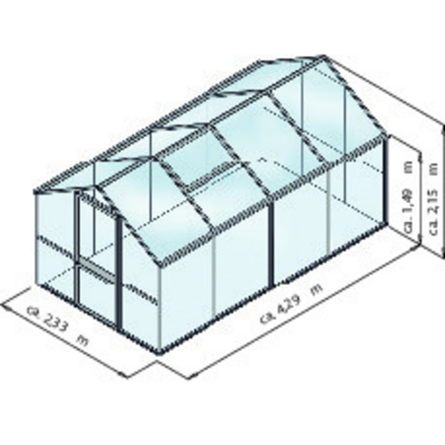 KGT Gewächshaus »Rose«, 10 m², Kunst... KGT Gewächshaus »Rose«, 10 m², Kunst...