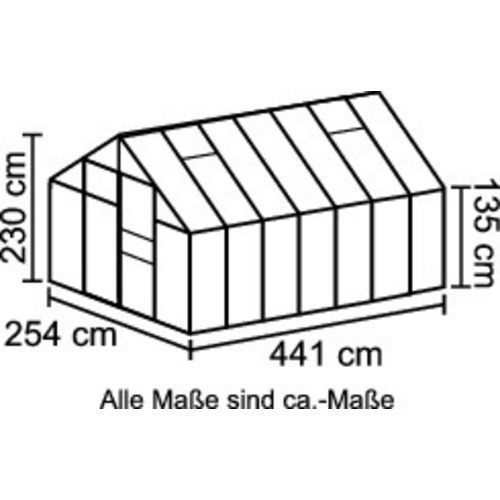 VITAVIA Gewächshaus »Merkur«, 11,5 m...