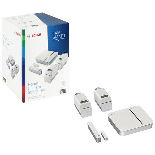 Bosch Raumklima Heizkörper-Thermostat Starter-Paket Smart Home Weiß