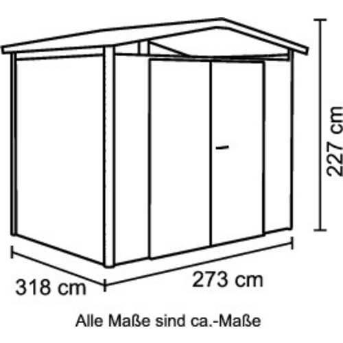 BIOHORT Gerätehaus »Panorama«, Metall...