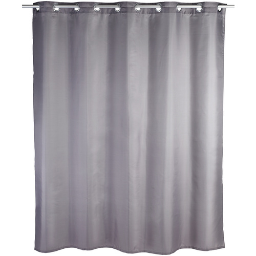 Wenko Polyester Duschvorhang Comfort Flex Grau 180 cm x 200 cm