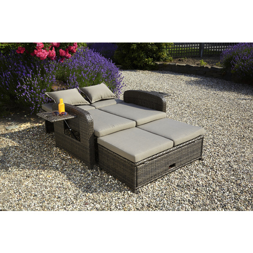 GREEMOTION Gartenlounge »Rondo«, braun...