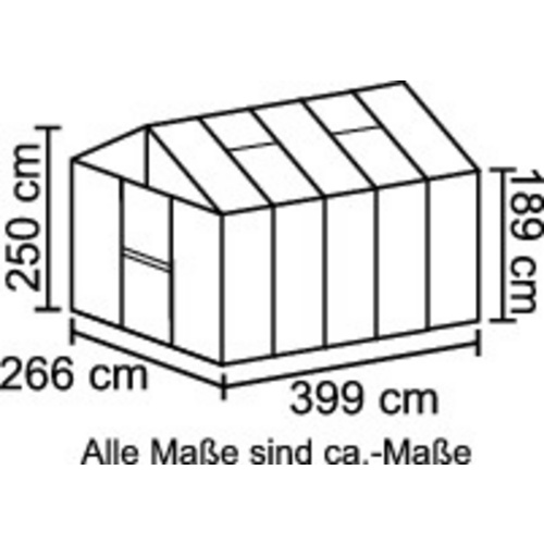 VITAVIA Gewächshaus »Zeus«, 10 m², A...