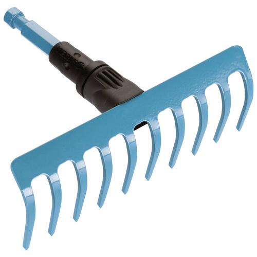 Image of GARDENA Klein- und Kiesrechen »Combisystem«, Arbeitsbreite: 18,5 cm, Stahl, türkis - tuerkis