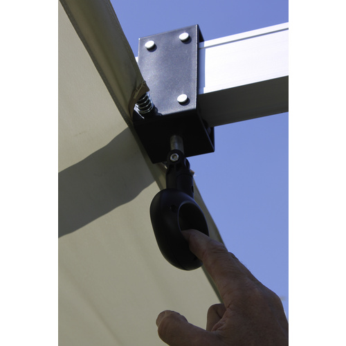 Thumbnail - LECO Überdachung »Überdachung«, Breite: 350 cm, Dach: Polyester, anthrazit|silberfarben|grau