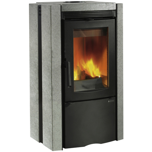 Firefix Kaminofen Ester Naturstein Schwarz-Grau 7,5 kW EEK: A gratis Anzündpapie