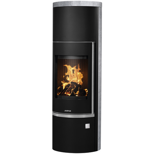 JUSTUS Kaminofen »Faro W+ 2.0«, Speckstein, 7 kW – schwarz