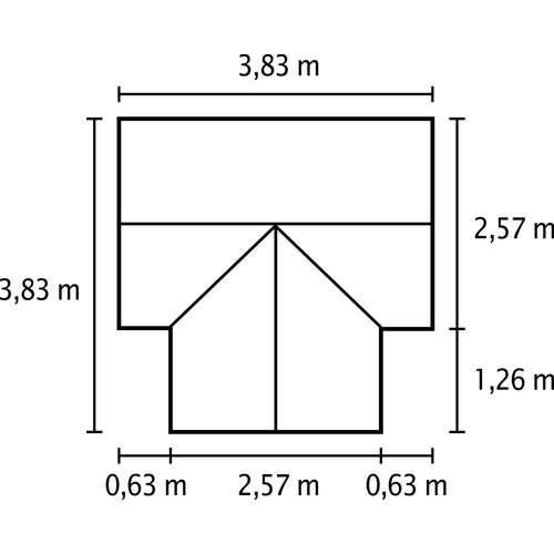 VITAVIA Gewächshaus »Sirona«, 13 m²,...