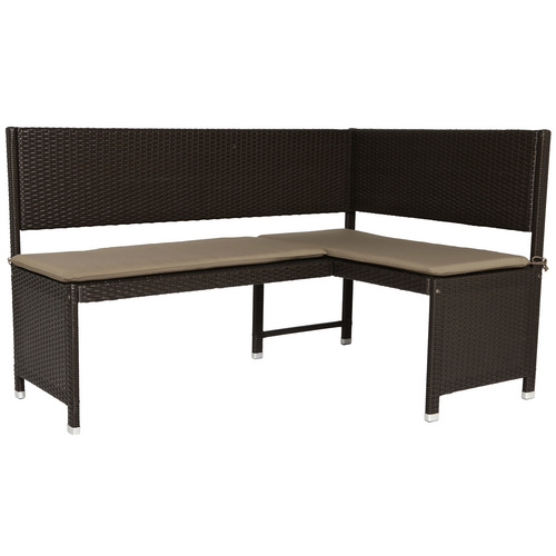 MERXX Eckbank, Kunststoff, 3-Sitzer, BxH...