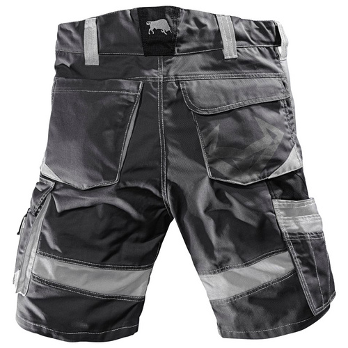 BULLSTAR Arbeitsshort »WORXTAR«, Polyester/Baumwolle, schwarz/grau