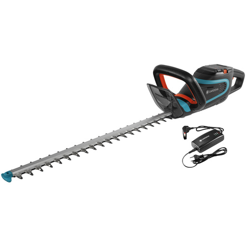 GARDENA Set: Akku-Heckenschere PowerCut Li-40/60, 09860-20, 60 cm Schnittlänge, mit Akku und Ladegerät