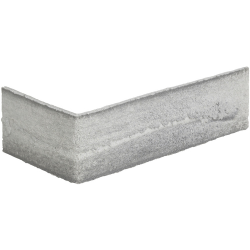 ELASTOLITH Verblender Nebraska Eckverblender, BxL: 11,5x7,1 cm, (Set, 24-tlg) grau, für Innen- und Aussenbereich, 2 Lfm