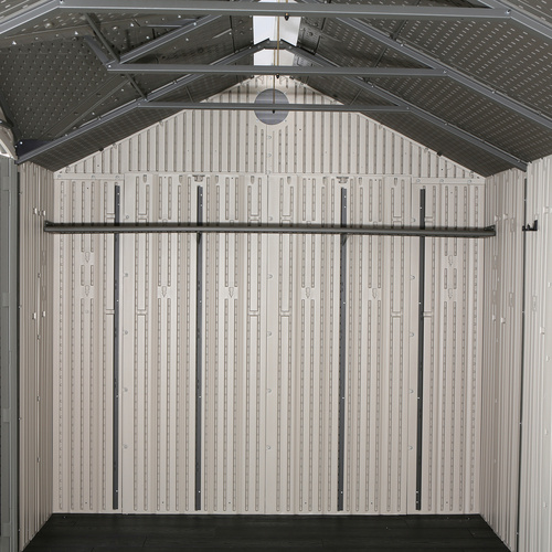LIFETIME Gerätehaus »Texas«, BxHxT: 381 x 244 x 244 cm, Grundfläche: 8,99 m² - grau