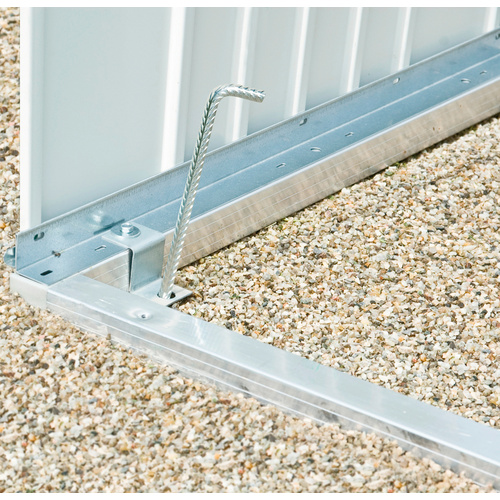 BIOHORT Bodenrahmen »Europa«, B x L: 222 x 222 cm - silberfarben