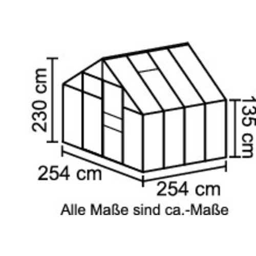 VITAVIA Gewächshaus »Merkur«, 6,7 m²...