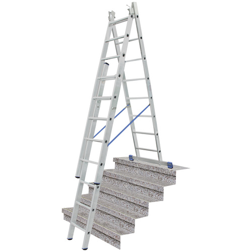 Thumbnail - KRAUSE Vielzweckleiter »STABILO«, 24 Sprossen, Aluminium - silberfarben