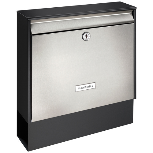 Burg Wächter Briefkasten Black & Steel Oxford-Set 68770 B+S