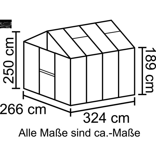 VITAVIA Gewächshaus »Zeus«, 8,1 m², ... VITAVIA Gewächshaus »Zeus«, 8,1 m², ...