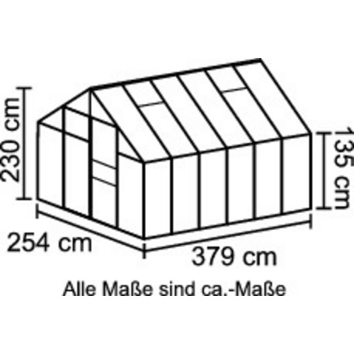 VITAVIA Gewächshaus »Merkur«, 9,9 m²...