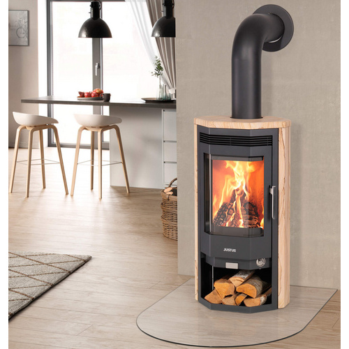 JUSTUS Kaminofen »Usedom 5 D«, Sandstein, 5 kW - schwarz (Rabatt: 19 %)