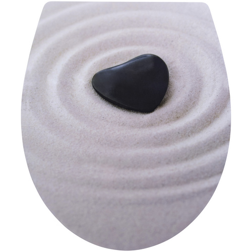 CORNAT WC-Sitz Sand Herz, Relief-Motiv