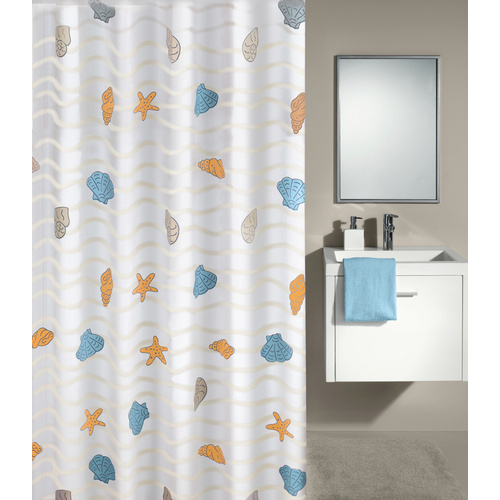 Kleine Wolke Duschvorhang Beach Breite 180 cm, Höhe 200 cm