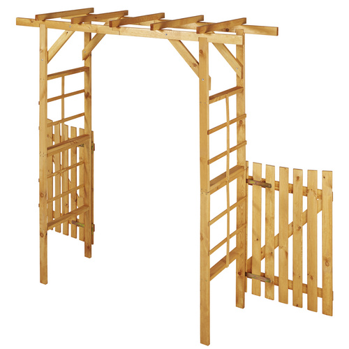 PROMADINO Holzrosenbogen, braun...