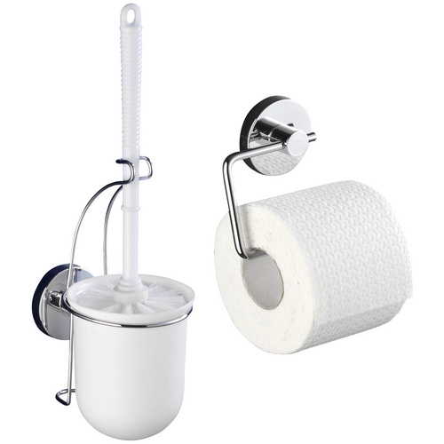 WC-Garnitur und Toilettenpapierhalter Milazzo, chromfarben