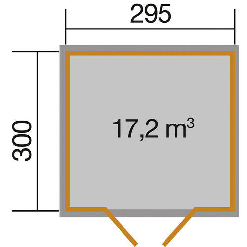 WEKA Gartenhaus »219 Gr. 3«, Holz, BxH...