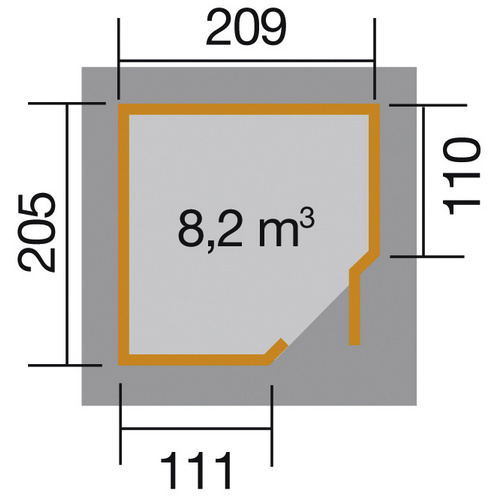 WEKA Gartenhaus »Gartenhaus 229 Gr.1«,...