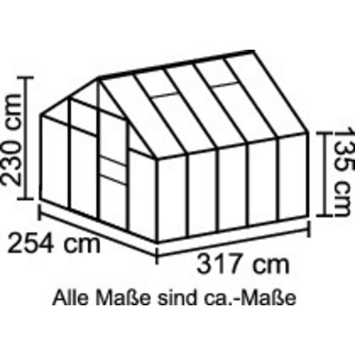 VITAVIA Gewächshaus »Merkur«, 8,3 m²...