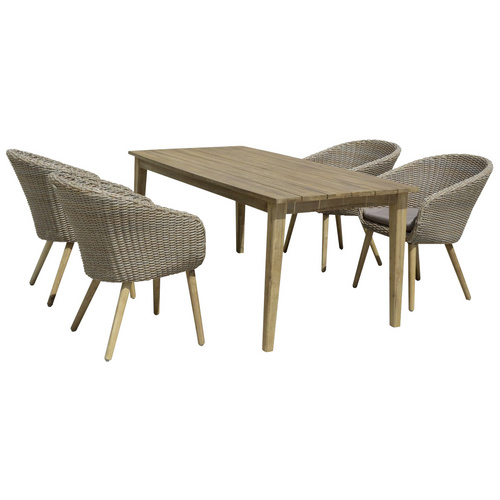 GARDEN PLEASURE Diningset, 4 Sitzplätze...