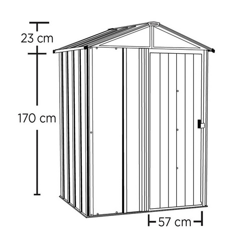 Spacemaker Gerätehaus, 2,8 m³, BxT: 14...