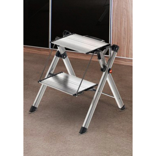 Hailo Trittleiter MK80 ComfortLine 2 Stufen, silbern
