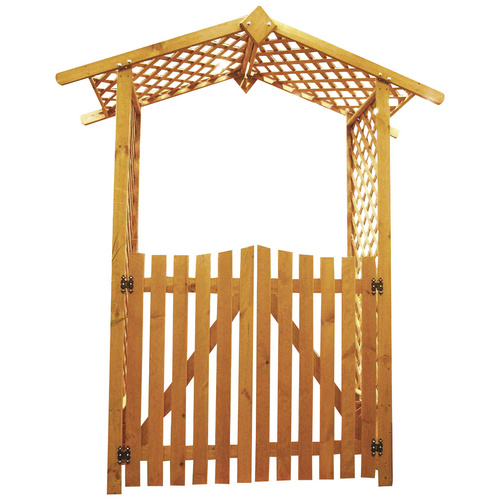 Promadino Rosenbogen mit Türen 167 cm x 53 cm x 219 cm mit Türen