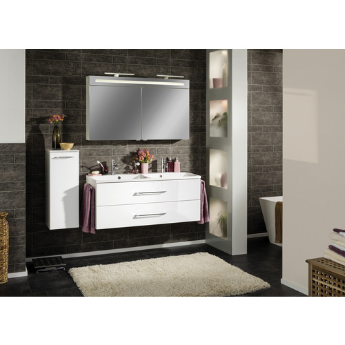Thumbnail - FACKELMANN Badmöbel-Set »B.clever«, Weiss Hochglanz, BxHxT: 120x50,8x46 cm