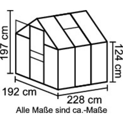 VITAVIA Gewächshaus »Calypso«, 4,4 m...