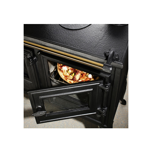 GLOBEFIRE Holzherd »Titan«, Gusseisen, 8 kW - schwarz (Rabatt: 19 %)