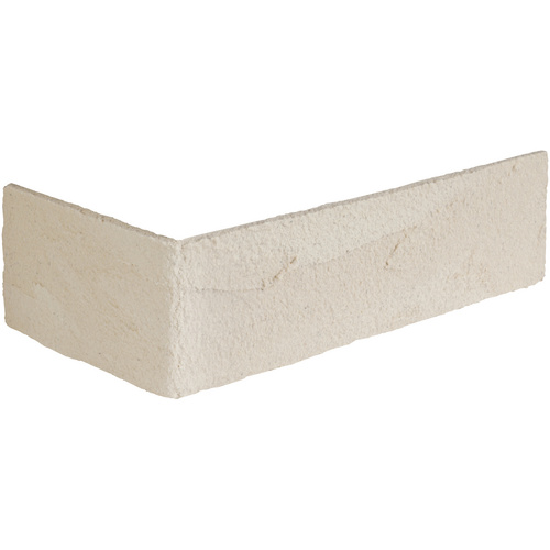 ELASTOLITH Verblender Rhodos Eckverblender, BxL: 11,5x7,1 cm, (Set, 24-tlg) cremeweiß, für Innen- und Aussenbereich, 2 Lfm