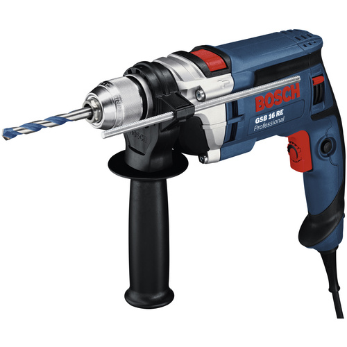 BOSCH PROFESSIONAL Schlagbohrmaschine »GSB 16 RE«, 750 W, max. Drehzahl: 2800 U/min - blau