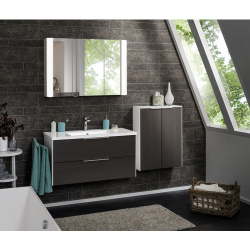 Thumbnail - FACKELMANN LED-Aufsatzleuchte, BxHxT: 35 x 15,5 x 16,5 cm, 5536 K, kaltweiß, 3.3W - silberfarben