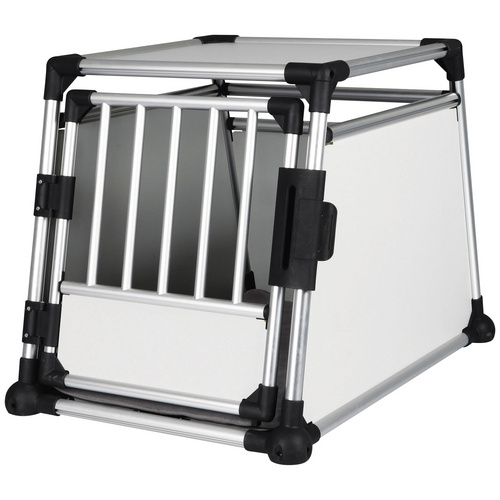 TRIXIE Transportbox, M-L, 60x65x86 cm, hellgrau/silber