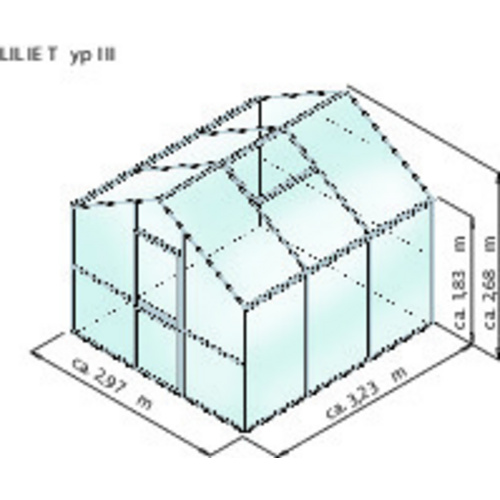 KGT Gewächshaus »Lilie«, 9,6 m², Kun...