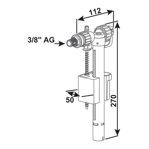 Thumbnail - GEBERIT Füllventil »Universal«, weiß - weiss