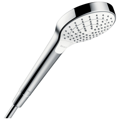 Hansgrohe Handbrause Croma Select S Vario mit 3 Strahlarten Weiß-Chrom