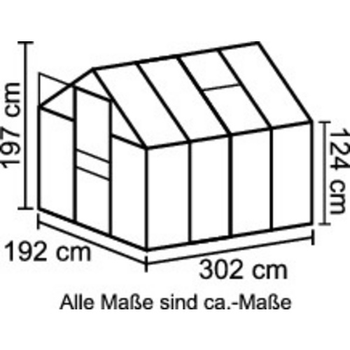 VITAVIA Gewächshaus »Calypso«, 5,8 m...